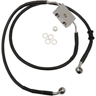 FRT BRAKE LINE XL BK +8