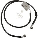 FRT BRAKE LINE XL BK +8