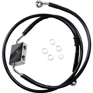 FRT BRAKE LINE XL BK +12