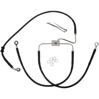 FRT BRAKE LINE XL BK +6