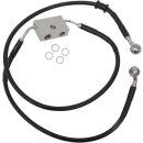 FRT BRAKE LINE XL BK +8
