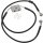 FRT BRAKE LINE XL BK +8