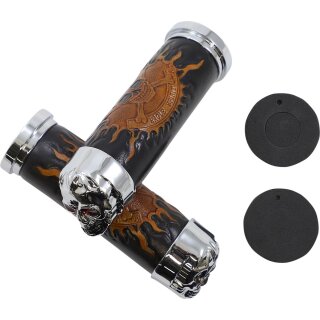 CHR SKULL GRIP W/RED EYES