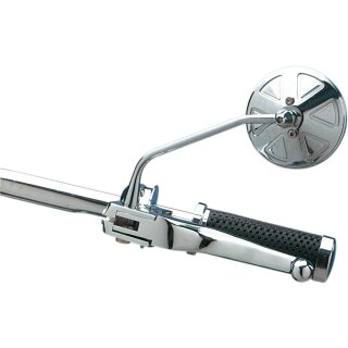 HARLEY CHROME ROUND STEALTH III MIRROR