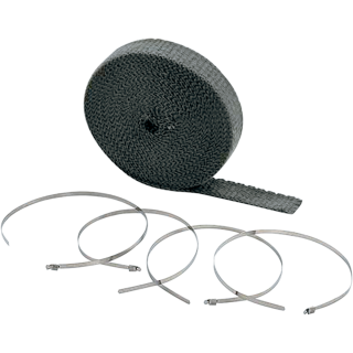 WRAP EXHST KIT BLK 1"X50"