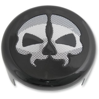 Skull Custom Hupen Cover Abeckung Black für Harley 91-21
