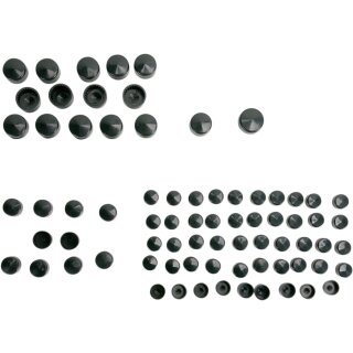 COVERS BOLT 07-08 FL BLK