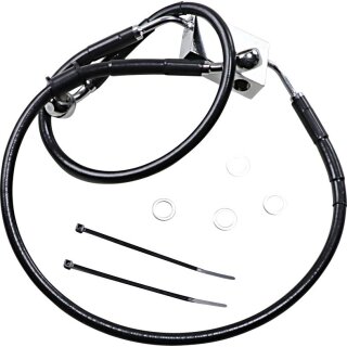 FRT BRAKE LINE XL BK +4