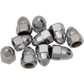 3/8-24 ACORN NUT CHROME