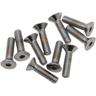 1/4X20X1 CHRM FLAT HEAD