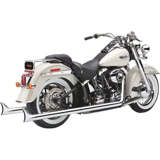Cobra Bad Hombre Fishtail Dual Auspuffanlage für Harley Softail 86-06
