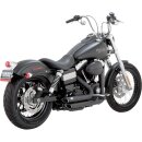 Vance & Hines Short Shot Staggered black FXD 12-17