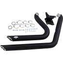 Vance & Hines Short Shot Staggered black FXD 12-17