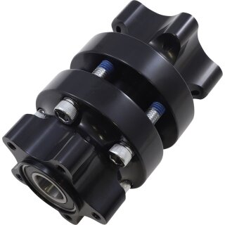 HUB FT DUAL 00-07 FLT BLK