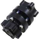 HUB FT DUAL 00-07 FLT BLK