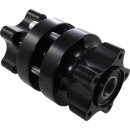 HUB FT DUAL 08-FLT BLK