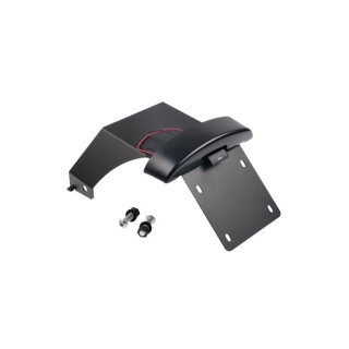 Kennzeichen Halter schwarz inkl. Beleuchtung für Harley Softail FXFB Fat Bob 18-24