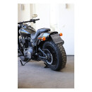 Kennzeichen Halter schwarz inkl. Beleuchtung für Harley Softail FXFB Fat Bob 18-24