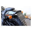 Kennzeichen Halter schwarz inkl. Beleuchtung für Harley Softail FXFB Fat Bob 18-24