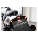 Cult-Werk Kennzeichen Halter mit Rücklicht und Blinker für Harley Fatbob 18-23