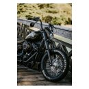 Cult-Werk Scheinwerfermaske Custom schwarz glänzend für Harley Softail 18-25