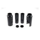 Cult-Werk, 6-piece fork tube cover kit. Gloss black