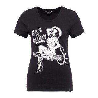 Queen Kerosin classic-shirt Gas & Glory black