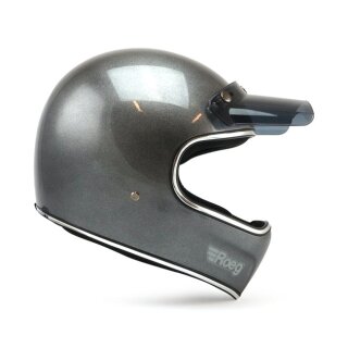 Roeg Peruna Helm metallic grau schwarz metal black