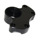 Lenkerklemme mit Tachohalter Motogadget Motoscope für Harley Riser schwarz