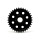 Solid motor sprocket 34t