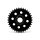 Solid motor sprocket 34t