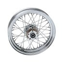 3.00 x 16 rear wheel 40 spokes chrome