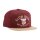 Rokker Burn Snapback Trucker Base Cap, maroon