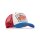 Rokker TRC Slow Burn Trukker Trucker Base Cap, red/blue