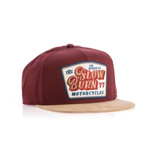 Rokker TRC Slow Burn Snapback cap, maroon