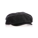 Rokker Wool Tweed Newsboy cap, black