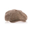 Rokker Wool Tweed Newsboy cap, camel