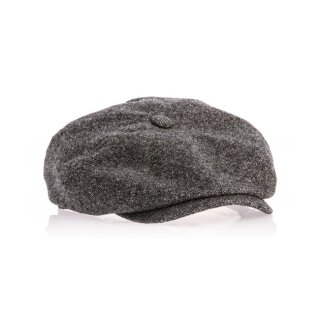 Rokker Wool Tweed Newsboy cap, light grey