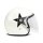 DMD P1 demi-jet helmet Star white ECE appr.