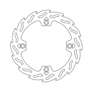 Moto-Master Flame series fixed brake rotor