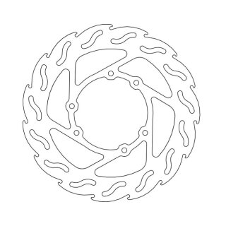 Moto-Master Flame series fixed brake rotor