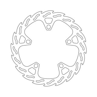 Moto-Master Flame series fixed brake rotor