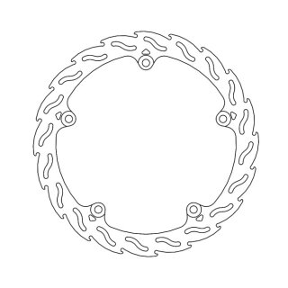 Moto-Master Flame series fixed brake rotor