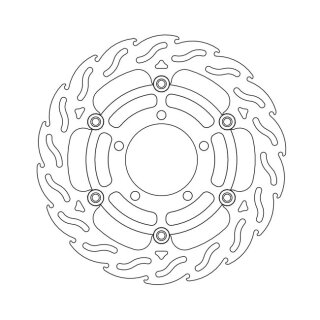 Moto-Master Flame series floating brake rotor