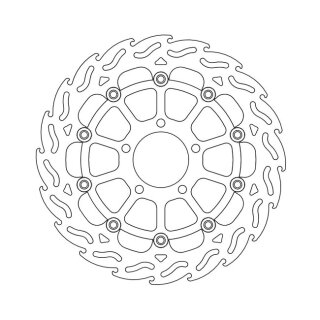 Moto-Master Flame series floating brake rotor