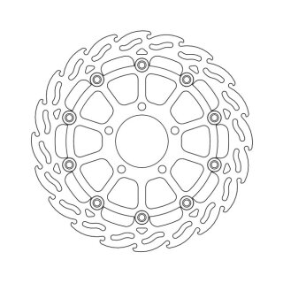Moto-Master Flame series floating brake rotor