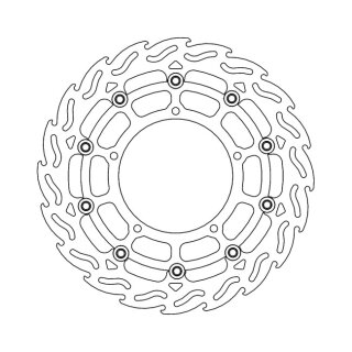 Moto-Master Flame series floating brake rotor