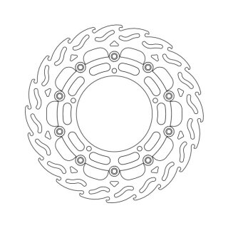 Moto-Master Flame series floating brake rotor