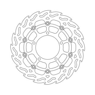 Moto-Master Flame series floating brake rotor