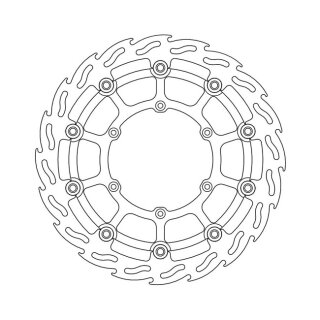 Moto-Master Flame series floating brake rotor